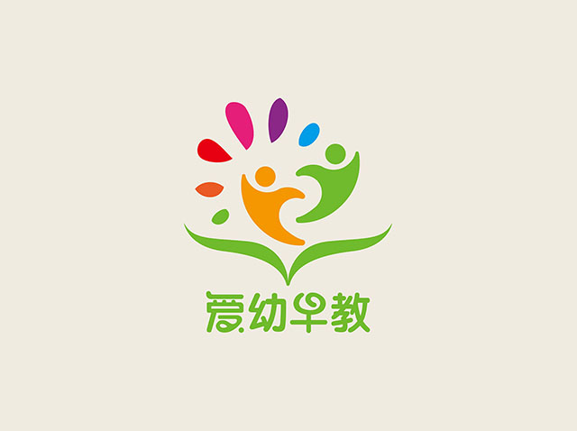 教育logo设计设计作品案例欣赏-爱幼婴幼儿